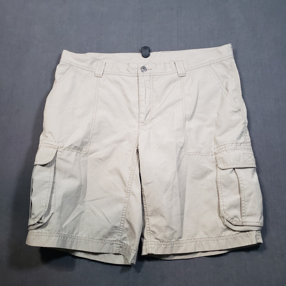 Koppen Cargo Shorts Mens 40 Tan Ripstop Utility Hiking Outdoor Pocketed